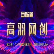高羽网创百站篇：个人收款自动发卡网，收款代办月入6k+